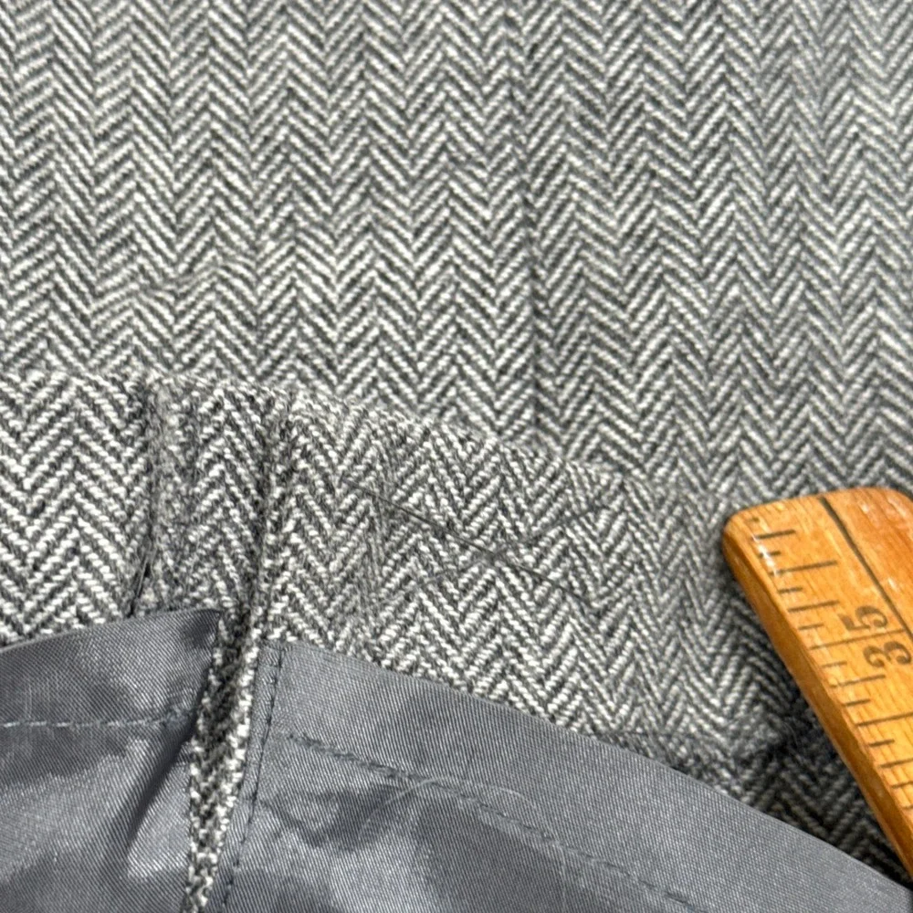 Banana Republic Mini Skirt Herringbone Tweed Wool Blend Womens 2 Lined Zipper - Picture 3 of 10